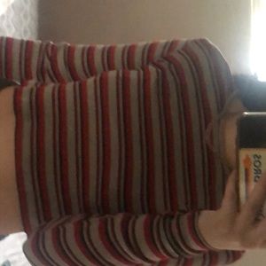 long sleeve brandy Melville crop top